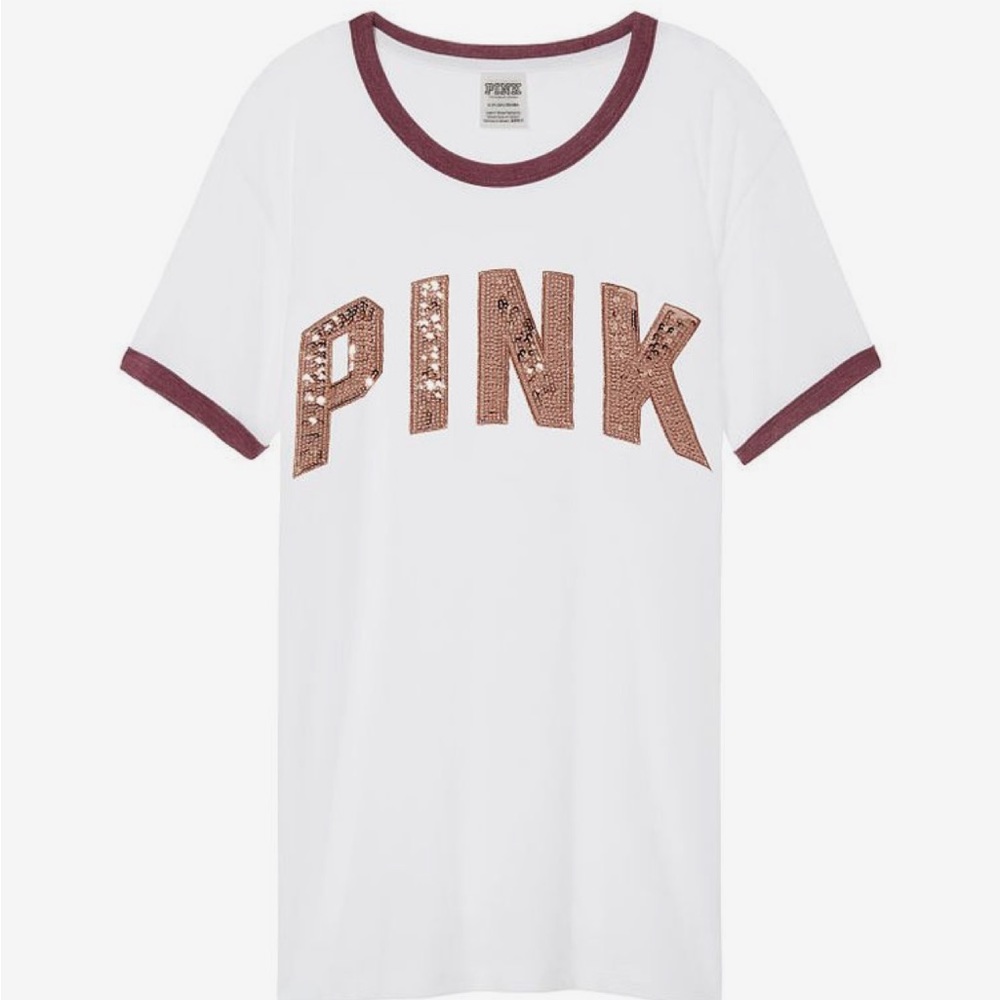 VS PINK Bling ✨ Ringer Tee